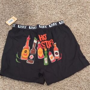 Lazy One Black Hot Stuff Boxer Shorts
